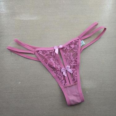 Imagem de Tanga Julia Renda e Tule Cor:SandiaTamanho:GG - Perereca Sarada Retrô,