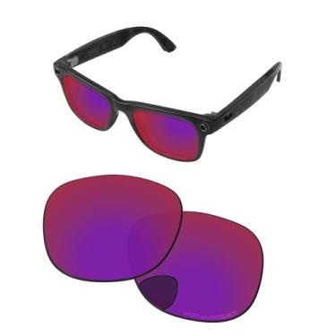 Imagem de PapaViva Lentes de substituição compatíveis com óculos inteligentes Ray-Ban Meta Wayfarer RW4008 53 mm Midnight Sun polarizado