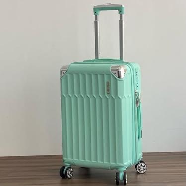 Imagem de Mala de Bordo ABS 10kg 17” a 21” Polegadas Mala de Viagem com Rodinhas 360° Cadeado Código (Verde-19”(10KG) Modelo-DDD333)