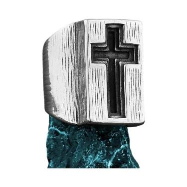 Imagem de Anel Amuleto De Fé Católica Cristã Em Aço Inoxidável Unissex, Joia De 