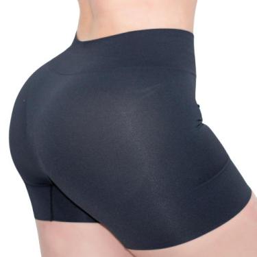 Imagem de Shorts Empina Bumbum Sem Costura Cor:PretoTamanho:GGGênero:Feminino - 