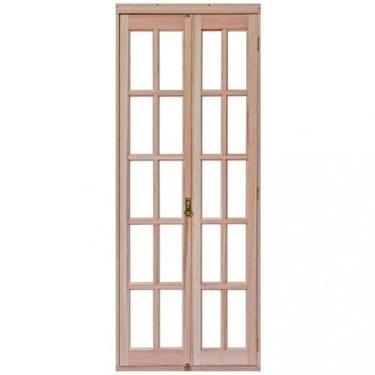 Imagem de Porta de Madeira Camarão 213x84cm com Marco e Batente 14cm Ewk P23 Ron