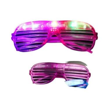 Imagem de Óculos De Festa LED Neon Com Lentes De Obturador Para Decoração De Rav