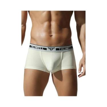 Imagem de Cuecas Boxer Masculinas Slim Fit De Algodão, Cintura Média-Baixa, Cor 