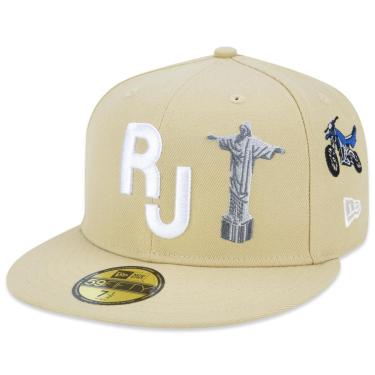 Imagem de Boné New Era Cidade Do Rio De Janeiro Aba Reta Fechado 59FIFTY Fitted Core-Masculino