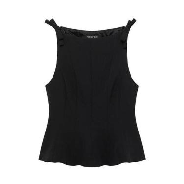 Imagem de Top Sem Mangas Branco Com Laço Para Mulheres, Casual, Primavera, Top P