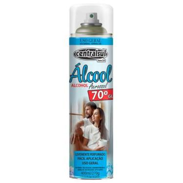 Imagem de Alcool Aerossol 70º para Limpeza Geral 400ml Perfumado Centralsul - Sp