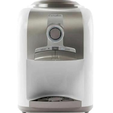 Imagem de Bebedouro de Mesa para Garrafão Esmaltec EGM30 Branco 3L com Água Gela