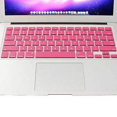 Imagem de Capa para celular ENKAY Capa protetora de teclado de silicone macio colorido para MacBook Pro 13,3 polegadas / 15,4 polegadas / 17,3 polegadas (versão americana) / A1278 / A1286 mangas (cor: rosa)