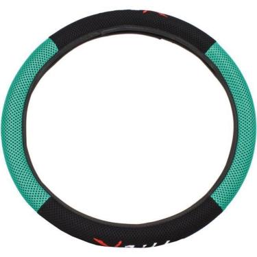 Imagem de Capa Volante Jeep Cherokee Preta Verde Type-R Bordado