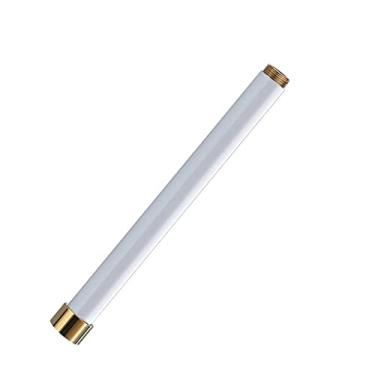 Imagem de 1pcs Tubo estendido torneira de chuveiro pode estender o material de latão do chuveiro tubo preto ouro, branco redondo