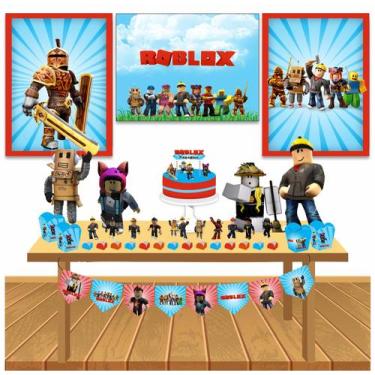 Bolo Roblox: 60 modelos divertidos para a sua festa  Roblox cake, Cupcake  toppers free, Party printables free