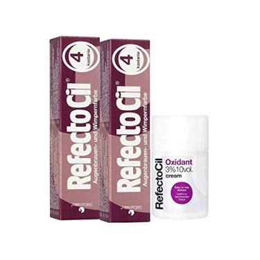 Imagem de Kit Refectocil 2 Tinta + 1 Oxidante Creme N° 4 Acaju