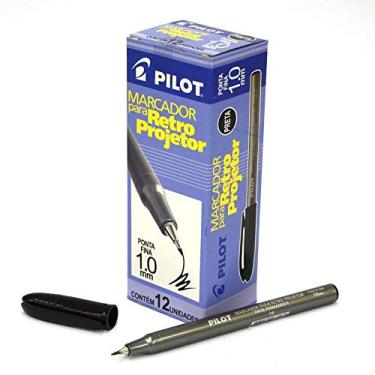 Imagem de Caneta Retroprojetor x 12 Unidades, Pilot 1430006PR, Preto, 1 mm
