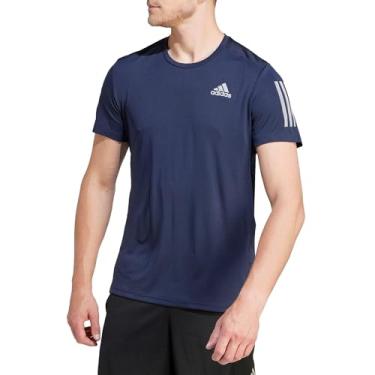 Imagem de Camiseta Adidas Own The Run (M, Marinho e Branco)