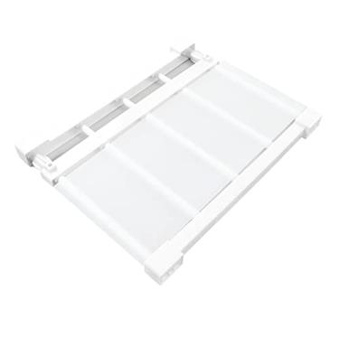 Imagem de Prateleira de Tensão de Armário, Prateleira de Tensão Ajustável, Prateleira de Haste de Tensão Organizador de Prateleira de Armário Prateleira de Tensão de Metal Separador de