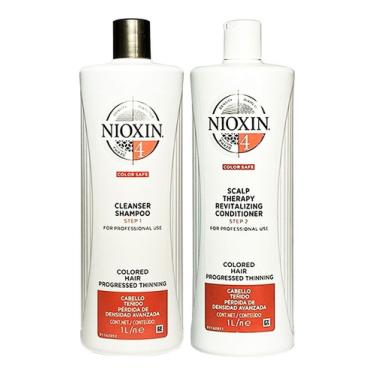 Imagem de Kit Nioxin Hair System 4 - Shampoo 1l + Condicionador 1l