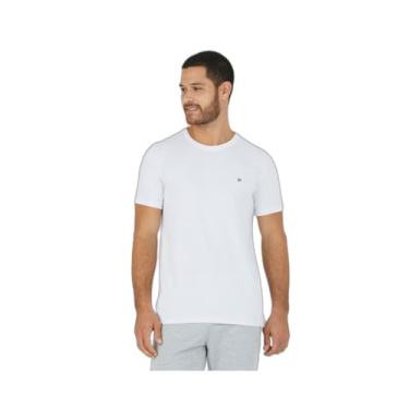 Imagem de Camiseta Slim Bordada Em Malha, Malwee, Branco, XG, Masculino