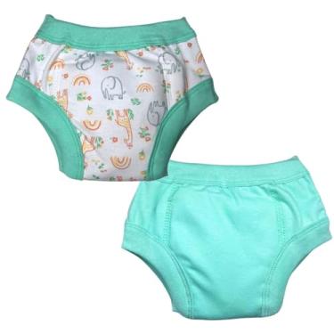 Imagem de Calcinha Treinamento Desfralde Minha Estrelinha SafariV 2und Kit 2 Unidades, 6 Camadas Absorventes, Algodão, Segura Escapes de Xixi, Treinamento Desfralde, Unissex