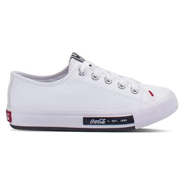 Imagem de Tênis Coca-Cola Shoes, Daytona Town, Feminino, Branco, 34