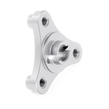 Imagem de WEFEINO Aluminum Alloy 7075 Slipper Clutch Eliminator Compatible with Tra-xxas E-Maxx E-Revo Summit T-Maxx 3.3 Revo 3.3 1/10 RC Car Upgrade Parts (Silver)