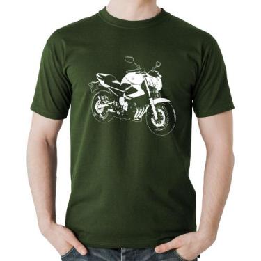 Imagem de Camiseta Algodão Moto XJ6 N Art - Foca na Moda, Musgo, GG