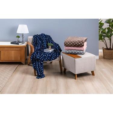 Imagem de Manta petit poá queen 01 peça - MAYRA ENXOVAIS, Cinza