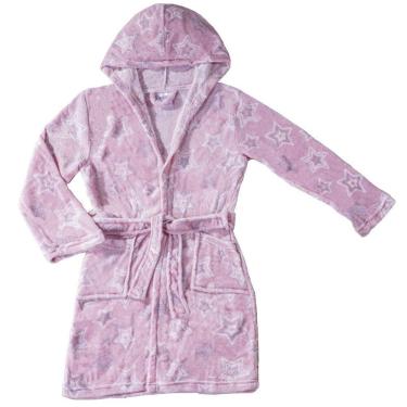 Imagem de Roupão Infantil Microfibra com Capuz Macio e Quentinho