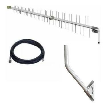 Imagem de Kit Antena Celular FullBand 15dbi - PROELETRONIC + 10M Cabo N/TNC + Ma