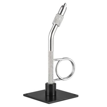 Imagem de LIXADA Torno de amarrar moscas portátil com base leve universal para amarrar ganchos, alicates de cabelo, ferramenta de encadernação estável para fazer moscas equipamento de pesca para iniciantes e