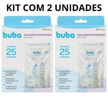 Imagem de Kit 50 Sacos Para Armazenar Congelar Transportar Leite Materno 200ml B