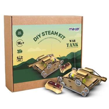 Imagem de Kit de Robótica STEM Tanque Controle MDF - Maker Store