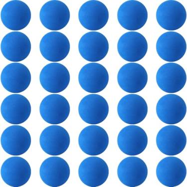 Imagem de kymqlyw 30 mini bolas azuis de espuma macia sortidas bolas de brinquedo leves mini bolas de brinquedo bola de esponja para artesanato, lembrancinhas de festa de aniversário, presentes, enchimentos