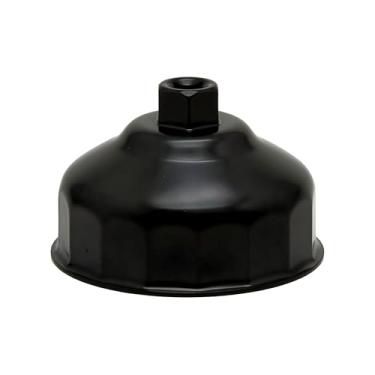 Imagem de Ferramenta de remoção de tampa de chave de filtro de óleo 86,4 mm 16 canais para BMW com tampas de invólucro de filtro estilo cartucho de 86 mm, ferramenta de remoção de tampa de filtro de óleo para trocar óleo, kit de chave de soquete de filtro de óleo para BMW