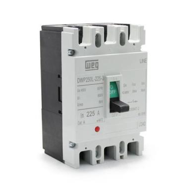 Imagem de Disjuntor 225A Caixa Moldada Weg DWP 250L Tripolar