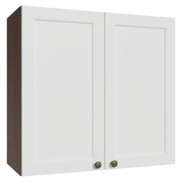 Imagem de Armário Aéreo 70 Cm 2 Portas Rustic/branco Vik Madesa