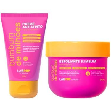 Imagem de Kit Bumbum De Milhoes Creme Antiatrito E Foliculite + Esfoliante Labot