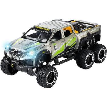 Imagem de Pickup Truck Toy Remodelado 6x6 Off-Road Model Car 1/24 Scale Monster 