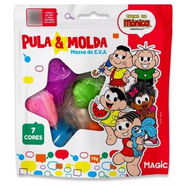 Imagem de Pula & Molda - Massa De E.V.A - 7 Cores - Turma Da Mônica