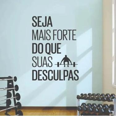 Imagem de Adesivo Decorativo Parede Academia Treino Motivação