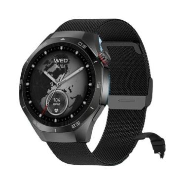 Imagem de Relógio Inteligente Bluetooth Masculino GT5 pro AMOLED HD GPS À Prova 