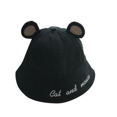 Imagem de Mulheres bonito bordado caminhadas praia pesca pára-sol boné com orelh