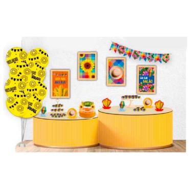 Imagem de Kit Festa Junina Arraiá Tradicional 62 Peças - Festcolor