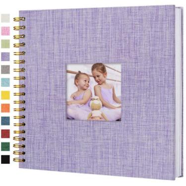 Imagem de Álbum de fotos de álbum de recortes Hiwhy 25x25cm, capa dura, 80 págin