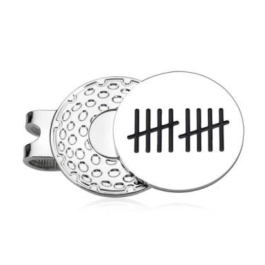 Imagem de Clipe de chapéu com marcador de bola de golfe TI-EDC, 10º aniversário 