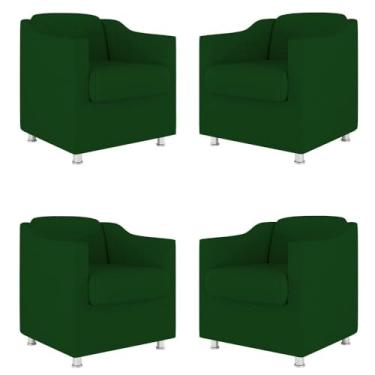 Imagem de Kit 4 Poltronas Tilla Decorativas Consultório Sala Tecido