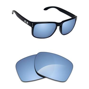Imagem de Alphax Lentes de reposição polarizadas Elite espelhadas Deep Water para óculos de sol Oakley Trailing Point OO9447