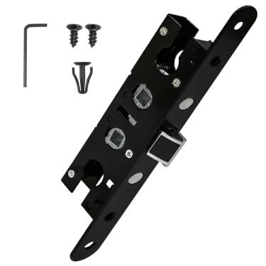 Imagem de Turstand Peças de reposição de corpo de trava de encaixe de parafuso de 2 pontos se encaixam no puxador da porta Pella Storm, preto fosco