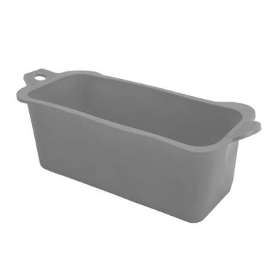 Imagem de Generic Forro da Bandeja de Graxa, Forro de Copo de Graxa Reutilizável Resistente a Riscos Resistente Ao Calor para Acampamento de Churrasco (Cinza)