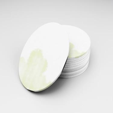 Imagem de Porta Copos Personalizados Green Watercolor 10x10cm com Ilustração Beige